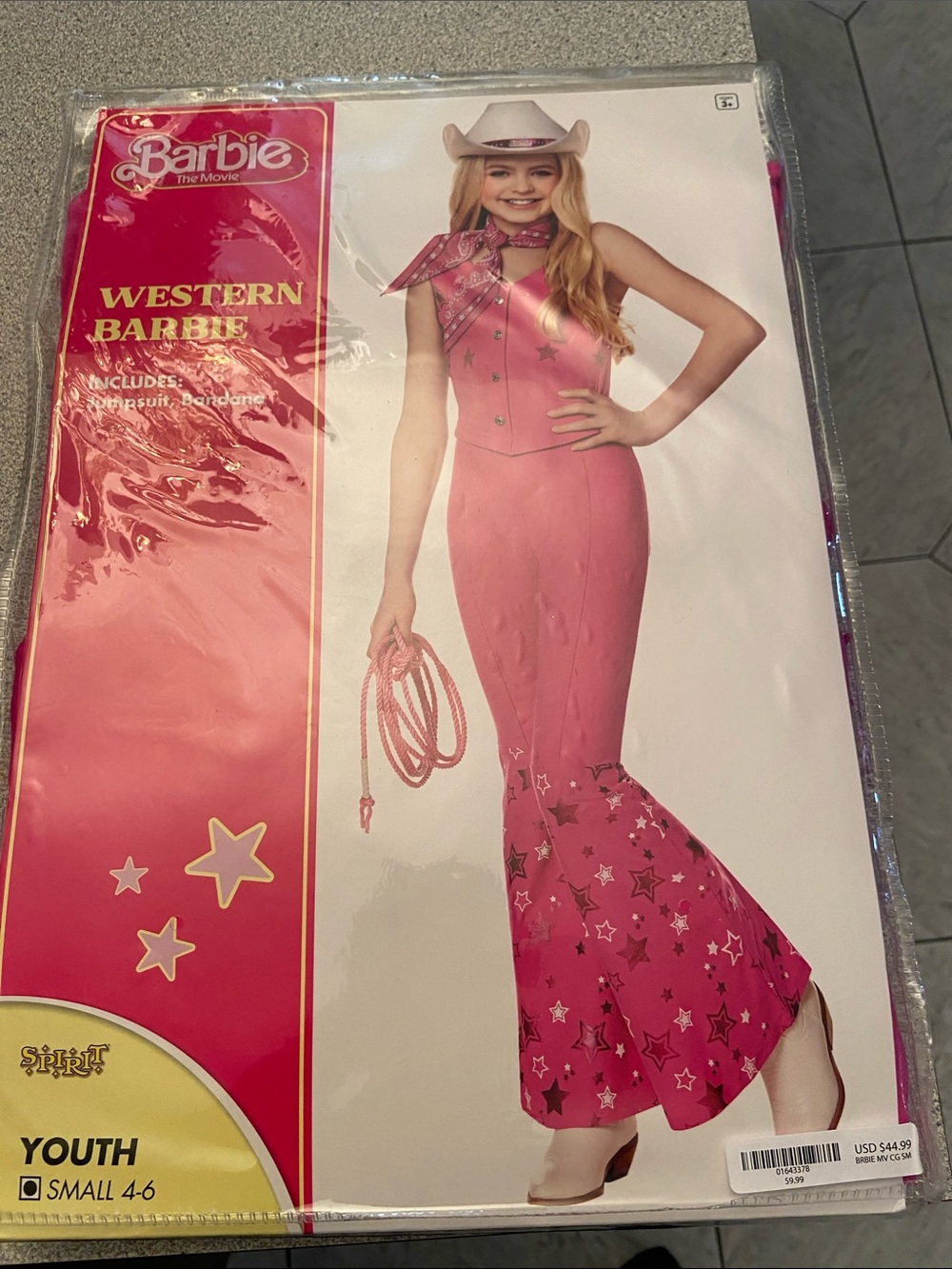 Barbie Pink Star-Print Maxi Dress with Bandana